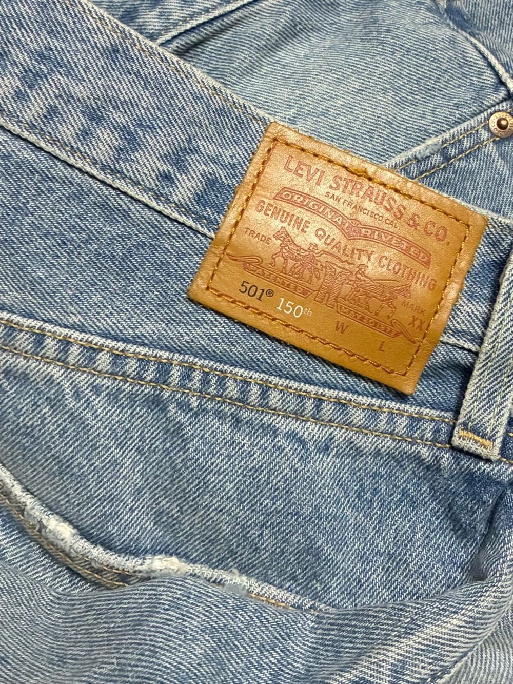Free People Levi’s Patchwork 90's 501 Jeans - Picture 7 of 9